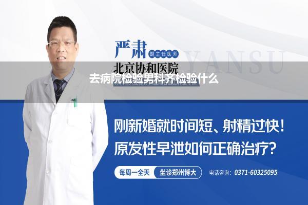 去病院检验男科齐检验什么